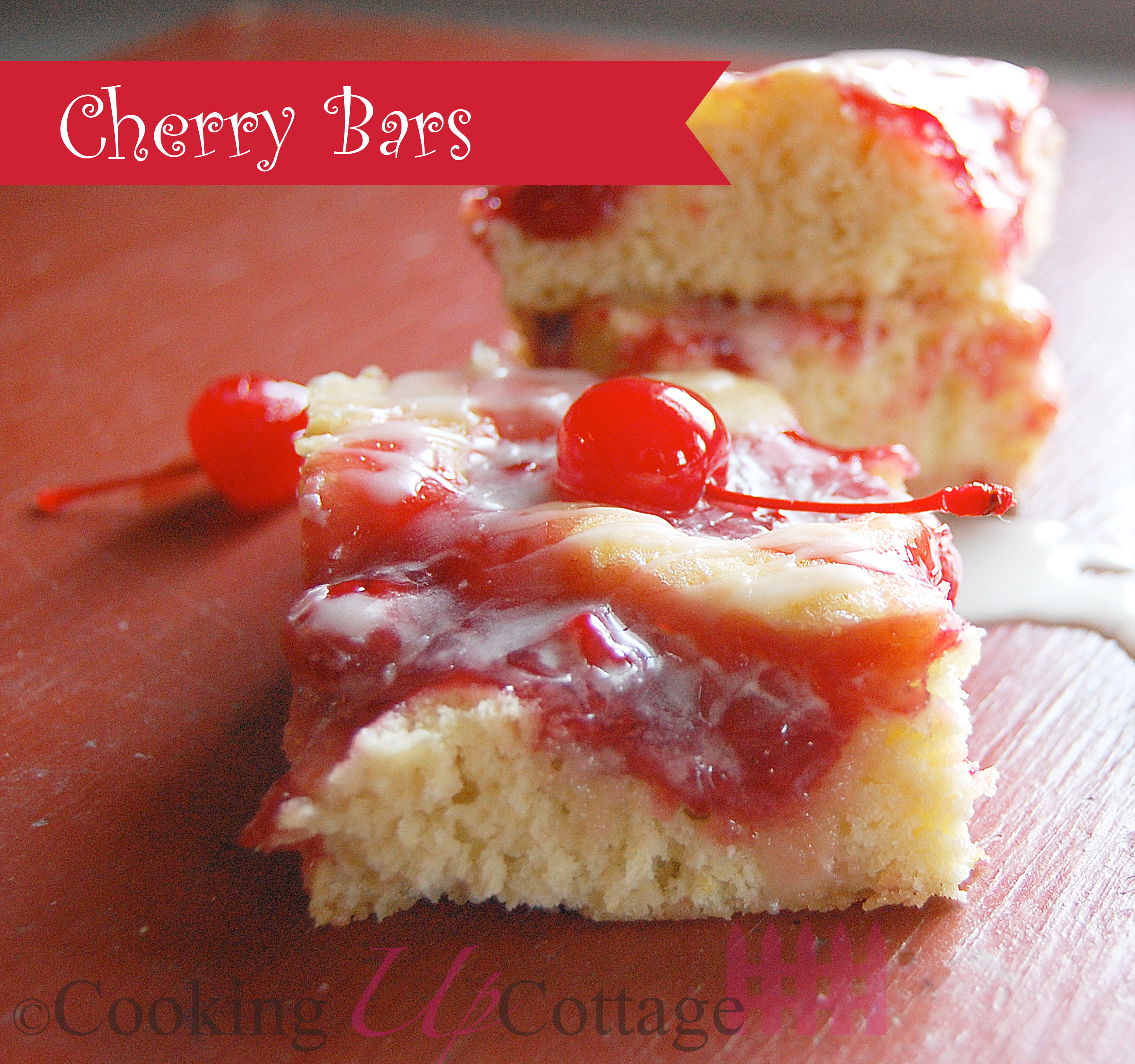 Cherry Bars Cooking Up Cottage