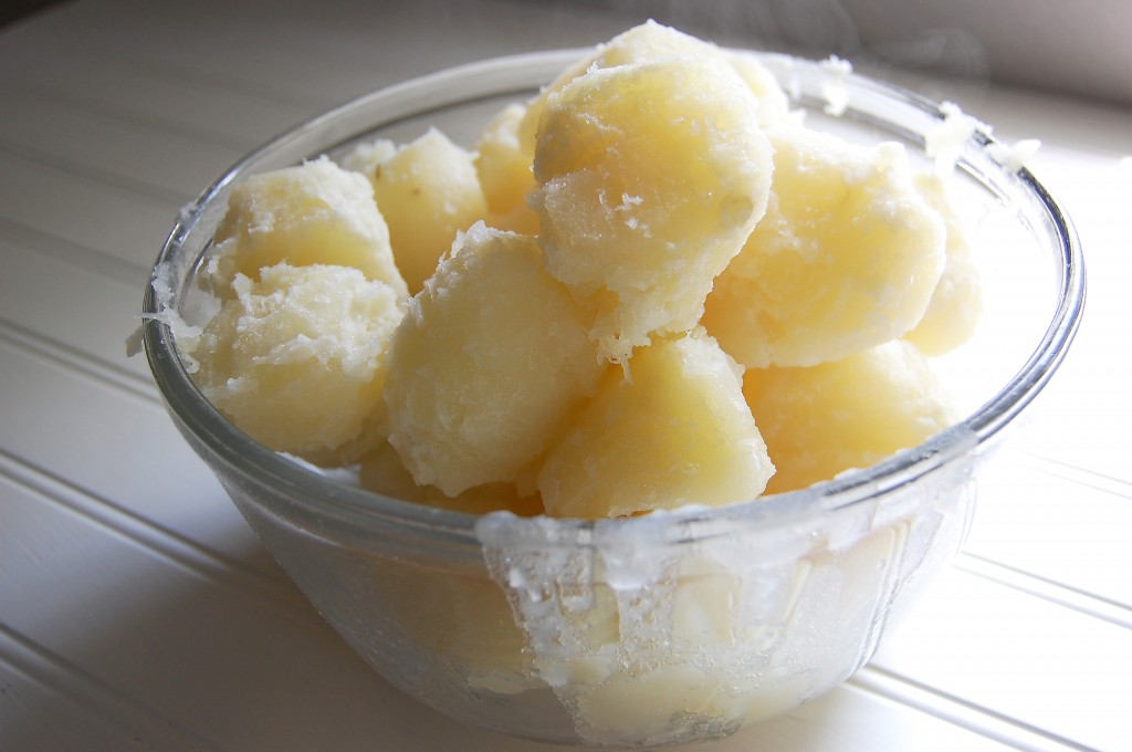 boiled potatoes