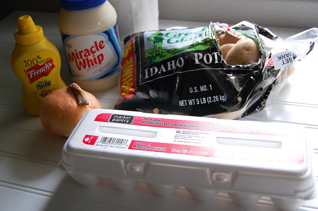 ingredients for potato salad