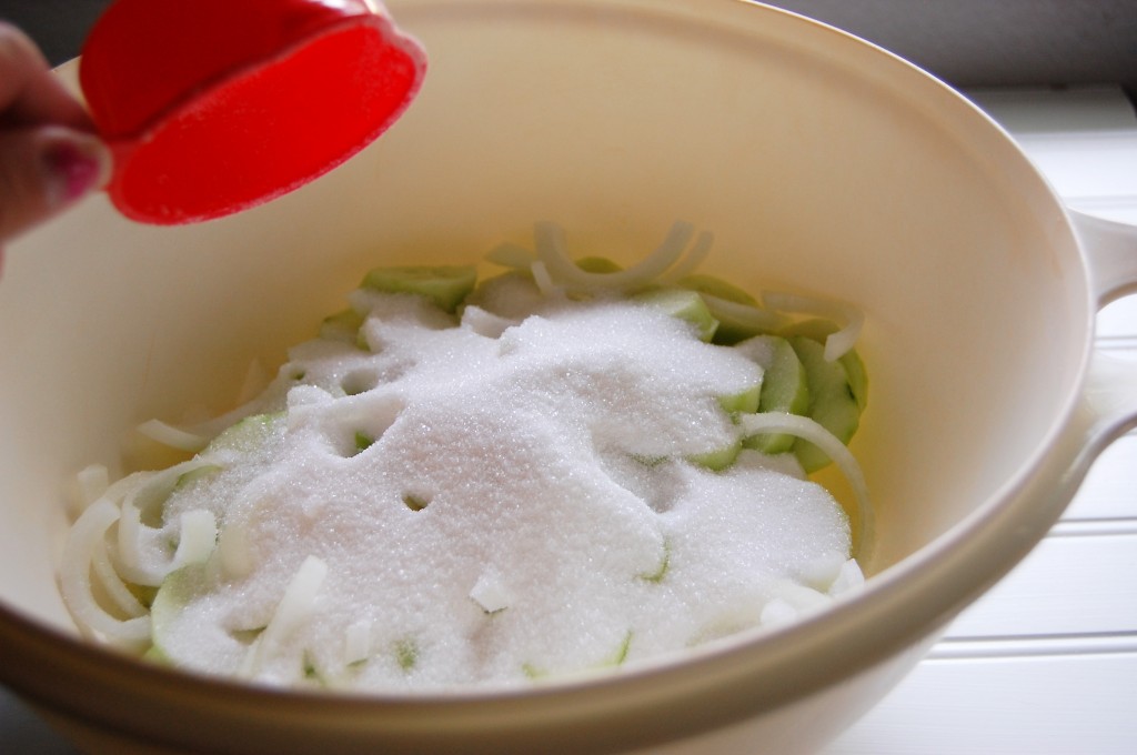 cucumbers and sugar