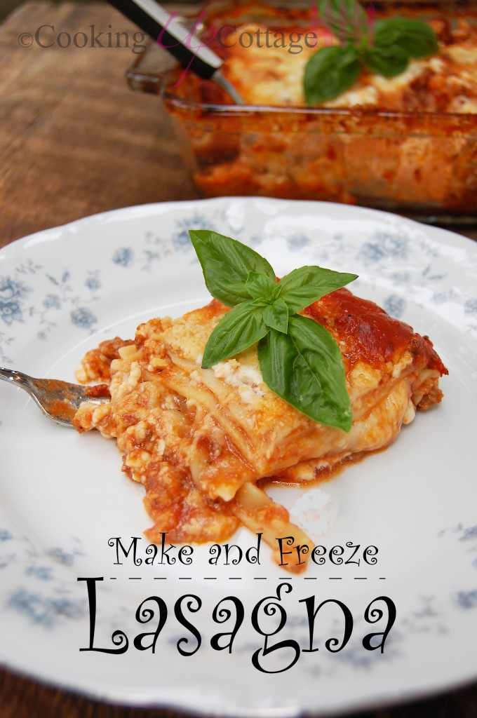 make and freeze lasagna 2