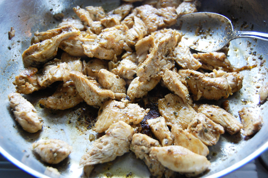 cooking chicken for gyros