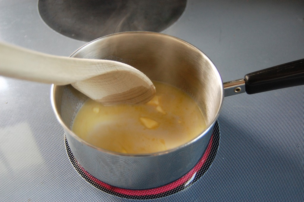 melting butter for frosting
