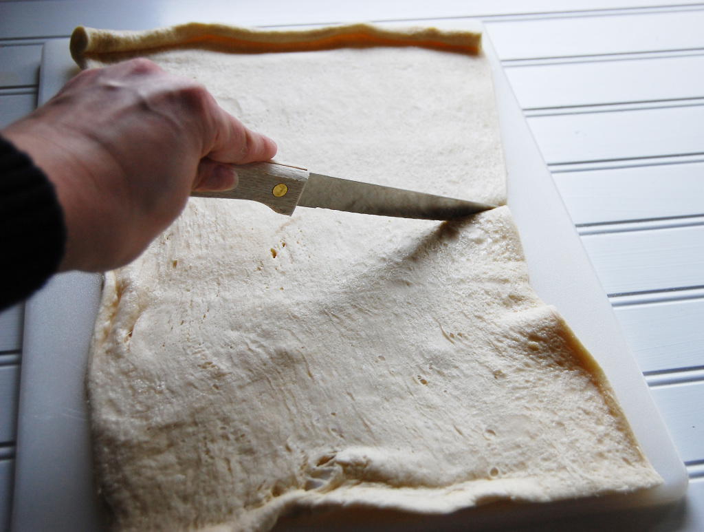 cutting dough