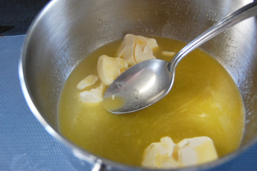 melting butter for chicken