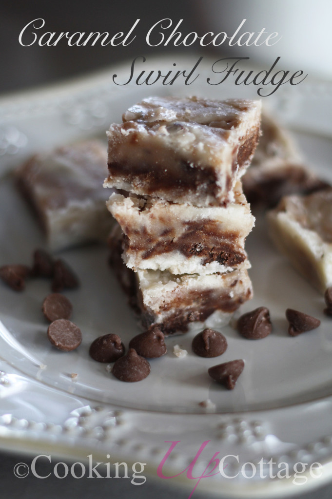 Caramel Chocolate Swirl Fudge