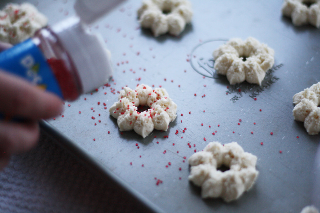 adding sprinkles to spritz