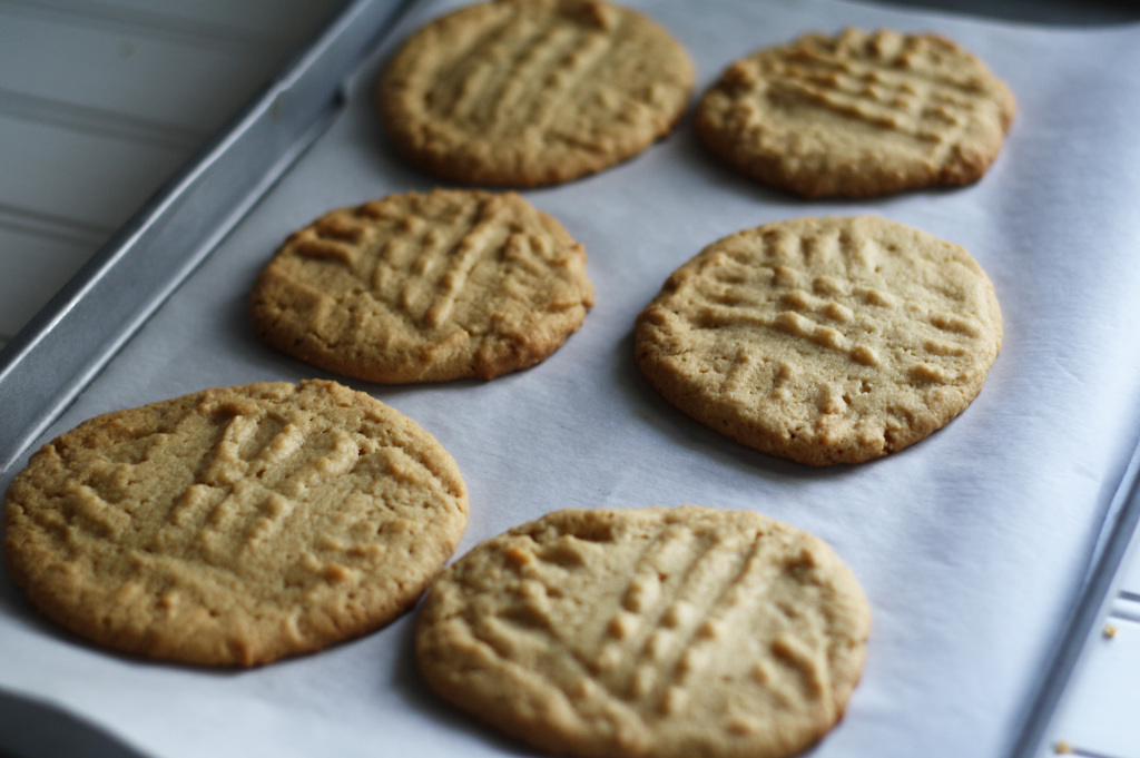 cookies on parchment paper