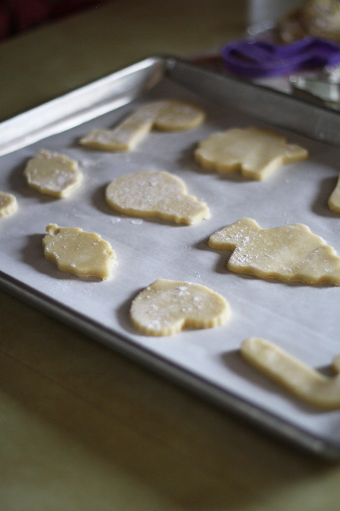 cut out cookies ready to bake