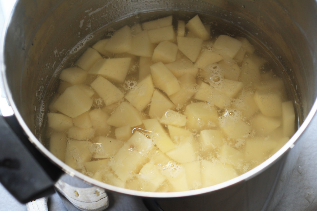 potatoes in water