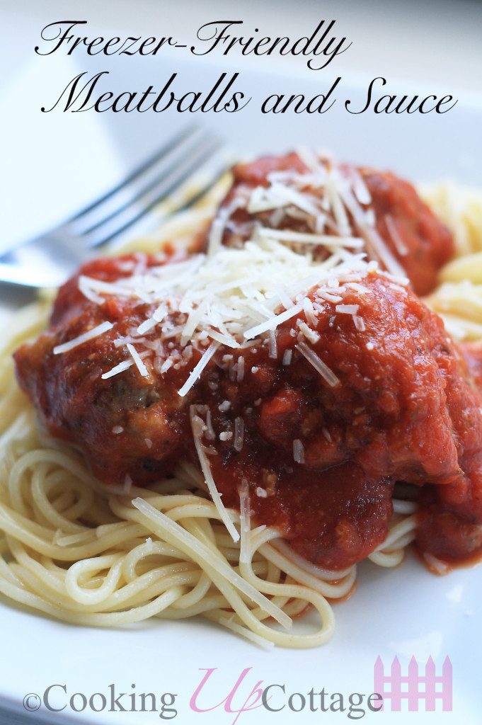 Freezer Spaghetti and Meatballs