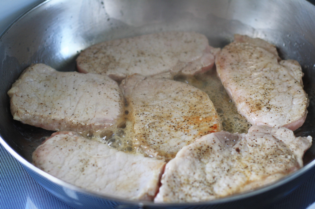 browning pork chops