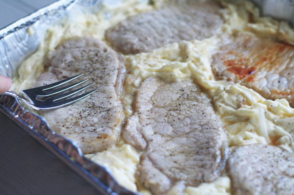 pork chops in potatoes