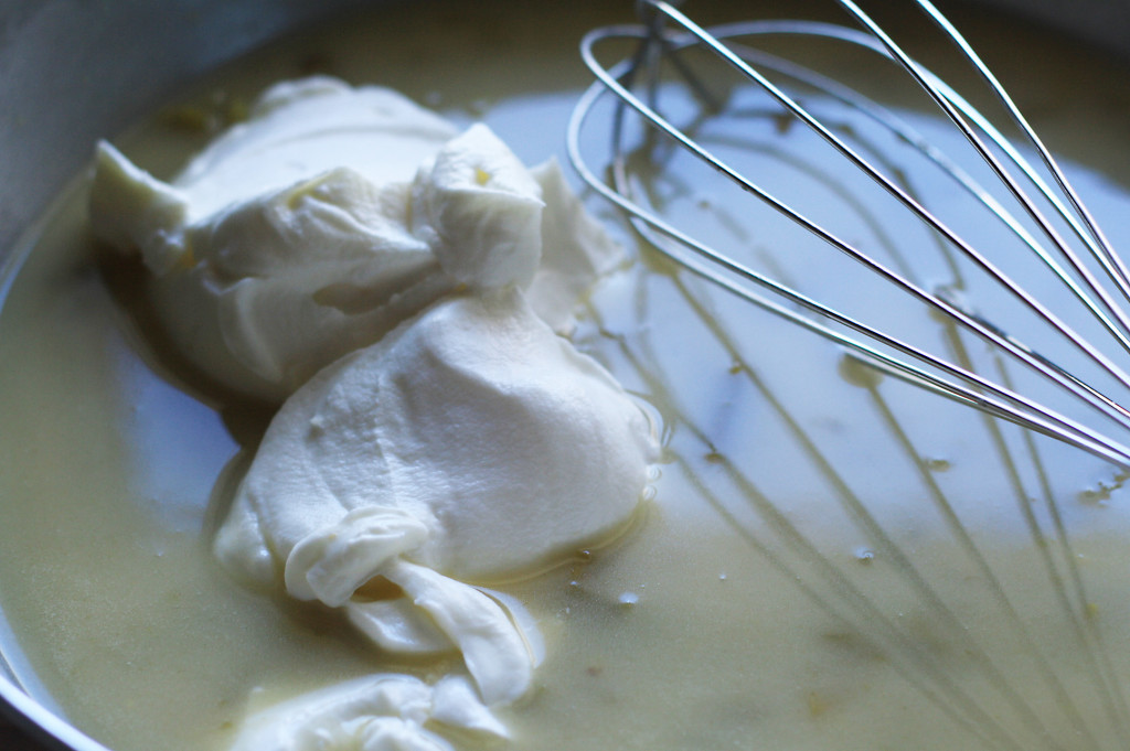 adding sour cream