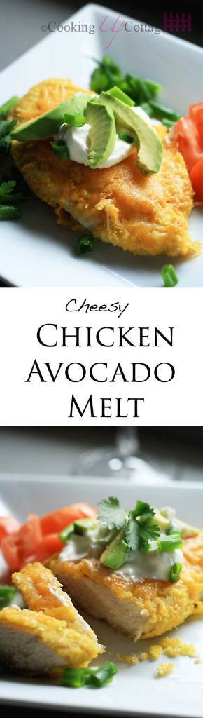 Chicken Avocado melts long pin