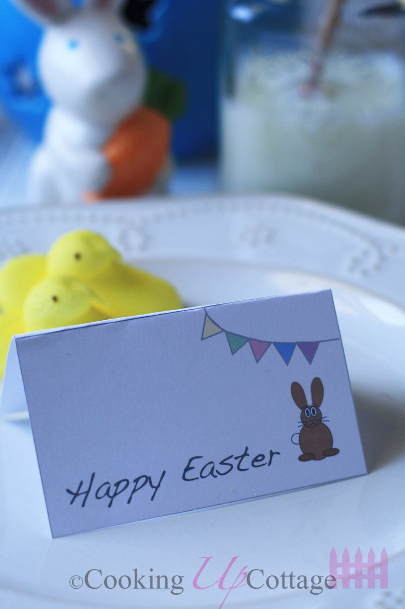 Free Printable Easter Place Cards – Cooking Up Cottage