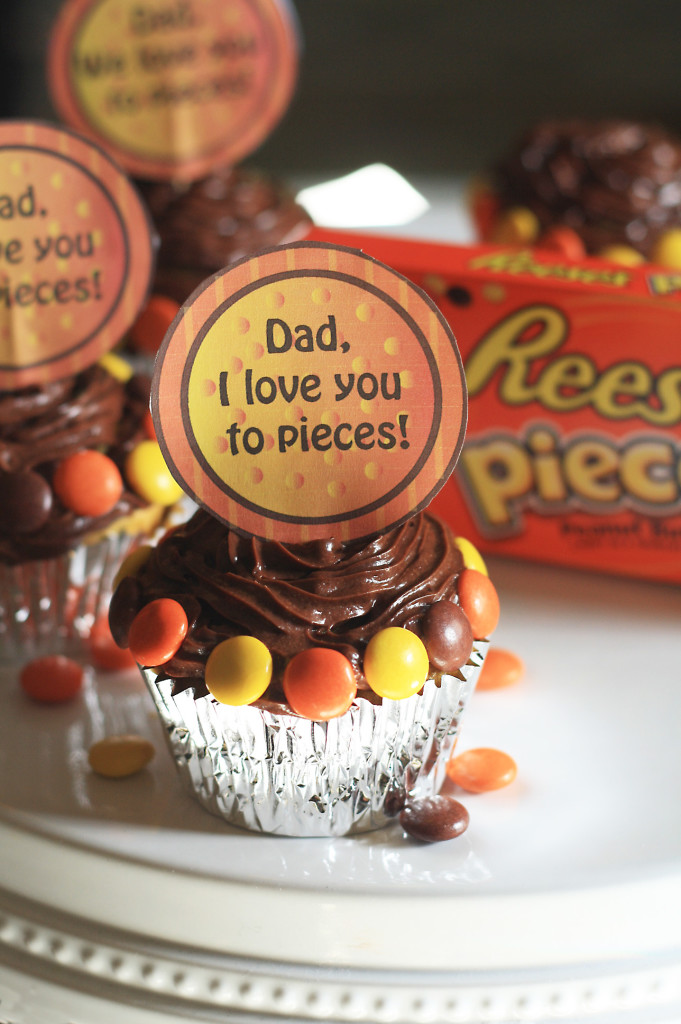 father's day cupcake topper