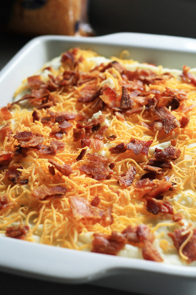 bacon and cheese topping