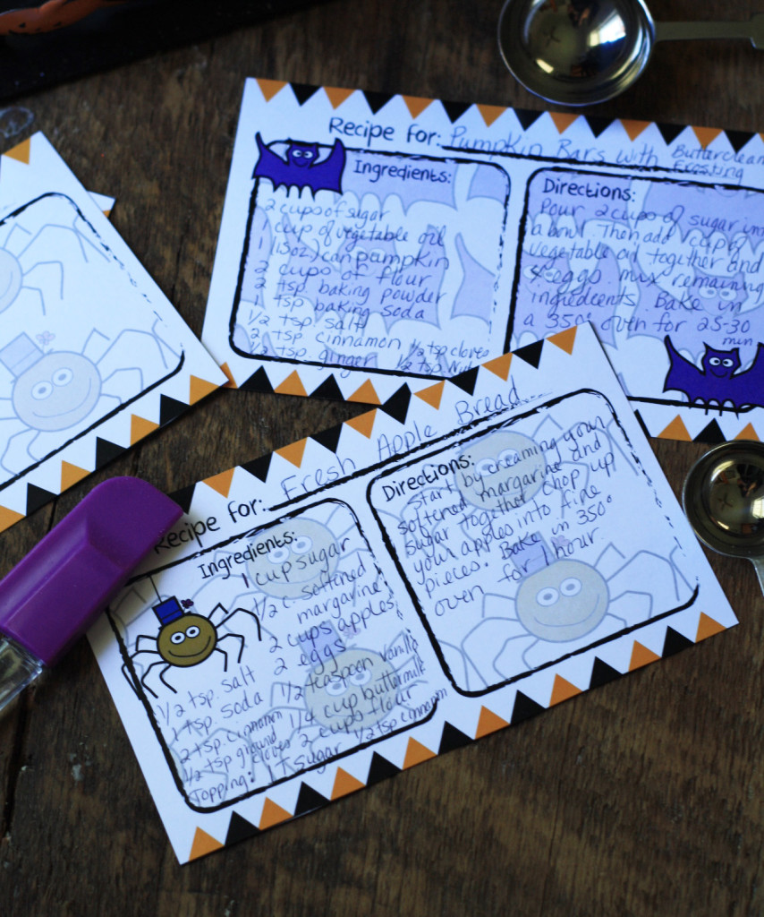 hallowen recipe card photo 1