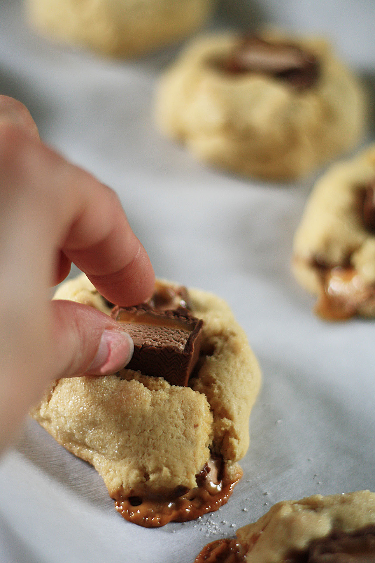 adding candy bars